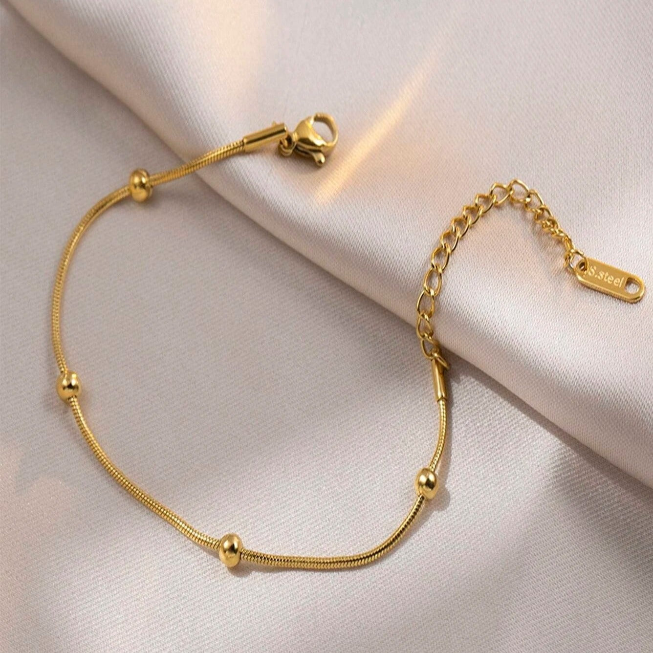 Men's Gold Bracelet - Gold Anchor Chain Bracelets - 18k Gold Anchor Chain - Gold  Chain - Aumaris -